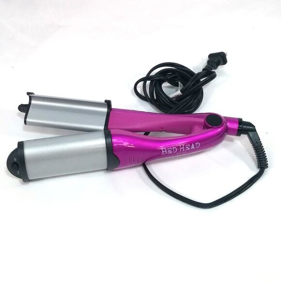 Bed Head Swerve and Curve Hair Waver Wand Styling Tool 2 n 1 Beachy Wavy Curls - Picture 1 of 12